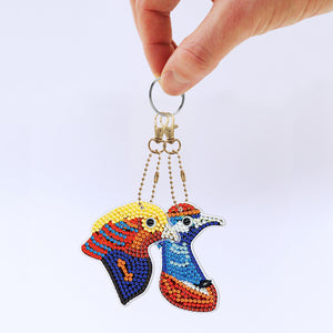 5pcs Chicken Double Sided Keychain