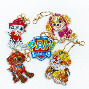 6pcs Paw Patrol Double Sided Keychain