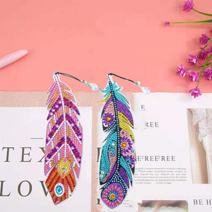 DIY Diamond Painting-Feather Bookmark