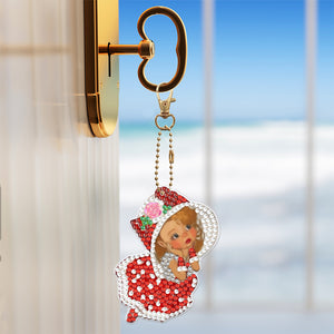 6pcs Doll Double Sided Keychain