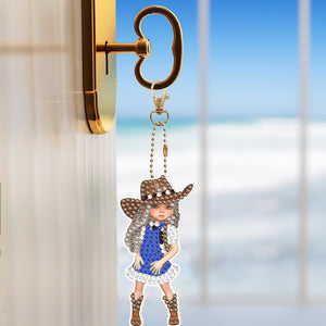 6pcs Doll Double Sided Keychain