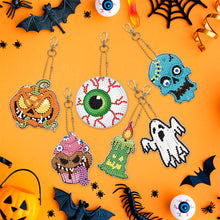 Load image into Gallery viewer, 6pcs Halloween Ghost Double Sided Keychain
