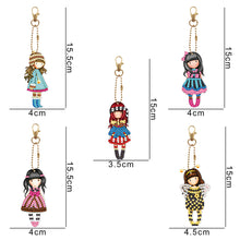 Load image into Gallery viewer, 5pcs Doll Double Sided Keychain
