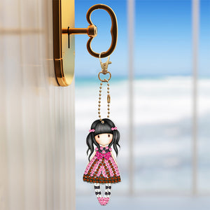 5pcs Doll Double Sided Keychain