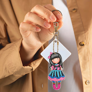 5pcs Doll Double Sided Keychain