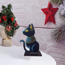 Load image into Gallery viewer, Egyptian Cat Single Sided Wooden Desktop Ornaments
