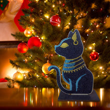 Load image into Gallery viewer, Egyptian Cat Single Sided Wooden Desktop Ornaments
