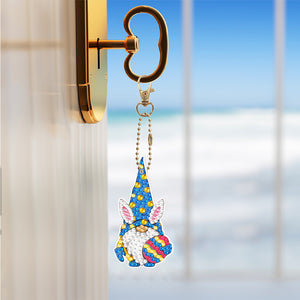 6pcs Easter Double Sided Keychain