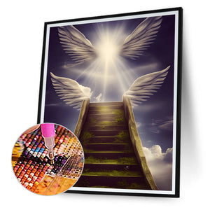 Stairway To Heaven-Full Round Diamond Painting-30x40cm