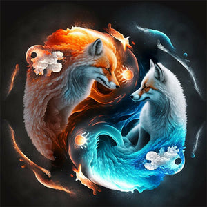 Tai Chi Animal-Full Round Diamond Painting-30x30cm