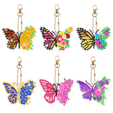 Load image into Gallery viewer, 6pcs Butterfly Double Sided Keychain
