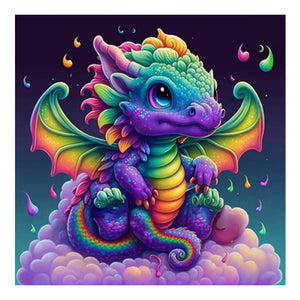 Dragon-Full Round Diamond Painting-35x35cm