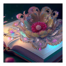 Load image into Gallery viewer, Colored Flower Magic Book-Full Round Diamond Painting-30x30cm
