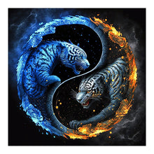 Load image into Gallery viewer, Dragon And Phoenix Yin And Yang Diagram-Full Round Diamond Painting-30x30cm
