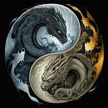 Load image into Gallery viewer, Animal yin and yang diagram-Full Drill Diamond Painting
