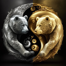 Load image into Gallery viewer, Animal yin and yang diagram-Full Drill Diamond Painting
