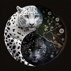 Animal yin and yang diagram-Full Drill Diamond Painting