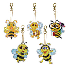 Load image into Gallery viewer, 5pcs/set-Cartoon-Double Side Drill-Diamond Keychain
