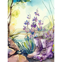 Load image into Gallery viewer, Lavender-Full Round Diamond Painting-30x40cm
