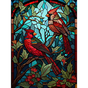 Cardinal-Full Round Diamond Painting-30x40cm