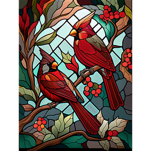 Cardinal-Full Round Diamond Painting-30x40cm