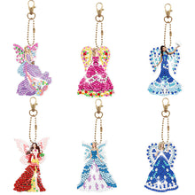 Load image into Gallery viewer, 6pcs/Set-Lady/Dragon/Owl-Double Side Drill-Diamond Keychain
