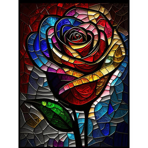 Rose-Full Round Diamond Painting-30x40cm