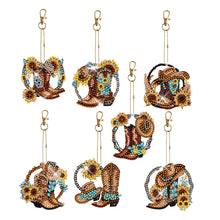 Load image into Gallery viewer, 6pcs/Set-Butterfly/Wing-Double Side Drill-Diamond Keychain
