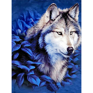 Wolf-Full Round Diamond Painting-30x40cm