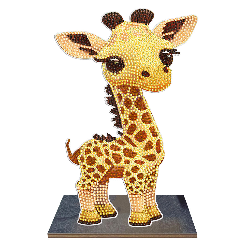 Giraffe/Marie Cat-Single Side Drill-Wooden Ornaments