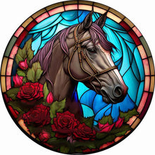 Load image into Gallery viewer, Stained Glass Animal-Full Round Diamond Painting-35x35cm
