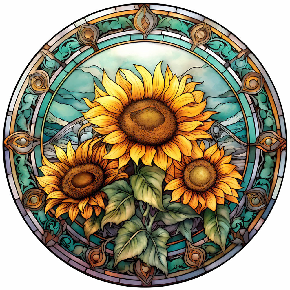 Flower-Full Round Diamond Painting-30x30cm