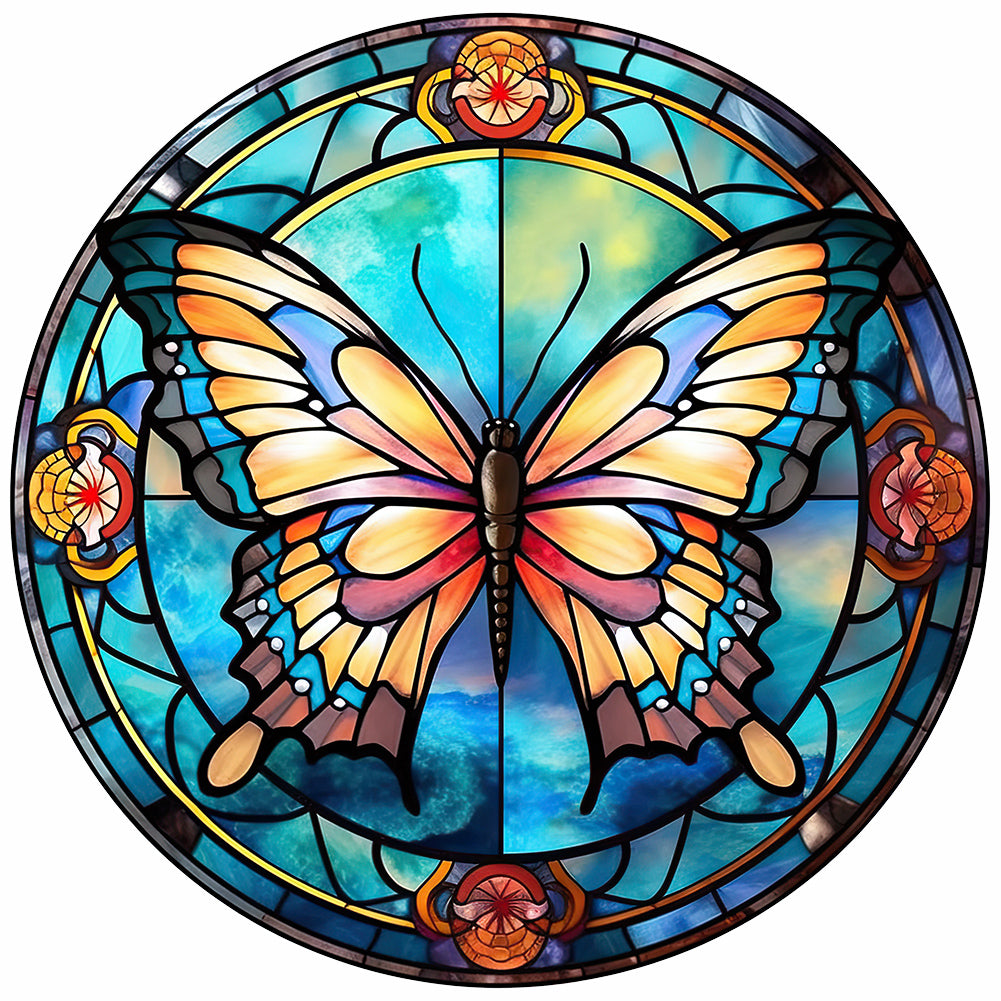 Butterfly-Full Round Diamond Painting-30x30cm