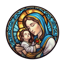 Load image into Gallery viewer, Stained Glass Jesus Virgin-Full Round Diamond Painting-30x30cm
