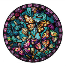 Load image into Gallery viewer, Stained Glass Butterfly-Partial Special Diamond Painting-30x30cm
