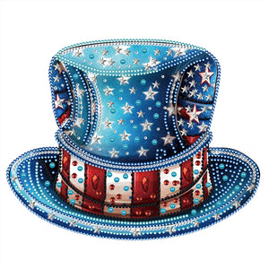 Independence Day Hat-Partial Special Diamond Painting-30x30cm