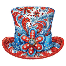 Load image into Gallery viewer, Independence Day Hat-Partial Special Diamond Painting-30x30cm
