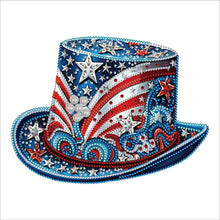 Load image into Gallery viewer, Independence Day Hat-Partial Special Diamond Painting-30x30cm
