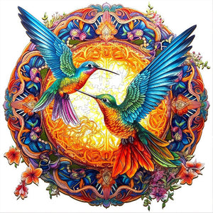 Hummingbird-Full Round Diamond Painting-35x35cm