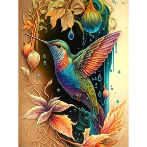 Hummingbird-Full Round Diamond Painting-30x40cm