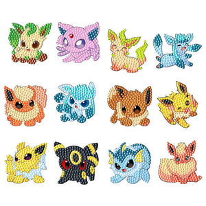 2pcs Pokémon - 5d diy craft stickers