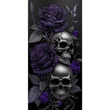 Load image into Gallery viewer, Skull-Full Round Diamond Painting-40x80cm-Large Size
