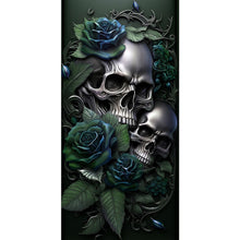 Load image into Gallery viewer, Skull-Full Round Diamond Painting-40x80cm-Large Size
