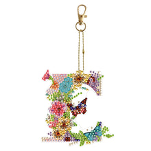 Load image into Gallery viewer, 26 Alphabet Flowers-Double Sided Keychain
