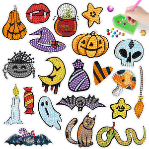 2pcs/set-Halloween-Diamond Sticker