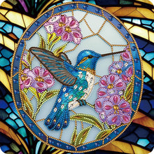 Load image into Gallery viewer, Stained Glass Hummingbird-Partial Special Diamond Painting-30x30cm
