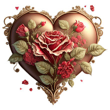 Load image into Gallery viewer, Love Rose-Full Round Diamond Painting-30x30cm
