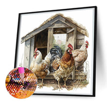 Load image into Gallery viewer, Chicken Coop-Full Round Diamond Painting-30x30cm
