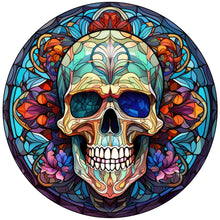 Load image into Gallery viewer, Stained Glass Halloween-Full Round Diamond Painting-30x30cm
