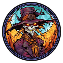 Load image into Gallery viewer, Stained Glass Halloween-Full Round Diamond Painting-30x30cm
